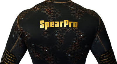 SpearPro Golden Cabrilla Mens Wetsuit - 2mm Titanium Lined