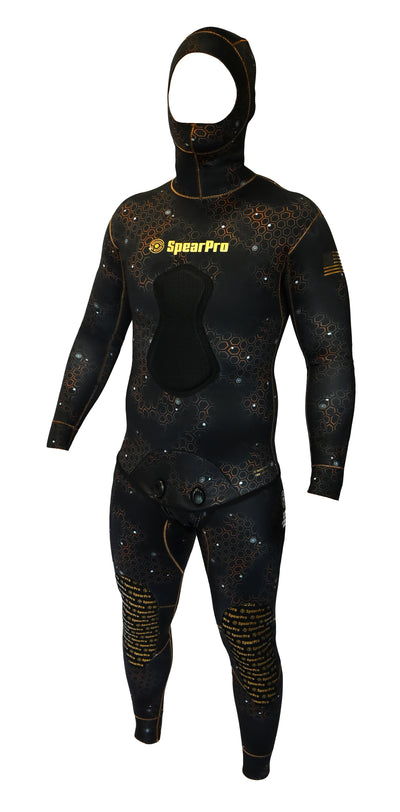 SpearPro Golden Cabrilla Mens Wetsuit - 5mm Titanium Lined