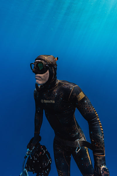 SpearPro Golden Cabrilla Mens Wetsuit - 5mm Titanium Lined