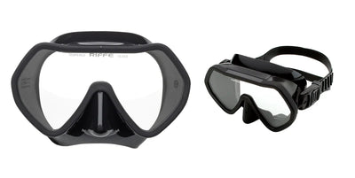 Riffe Premium Mask & Snorkel Kit - Frameless Black