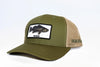 Spear America trucker Hat Patch Calico Bass