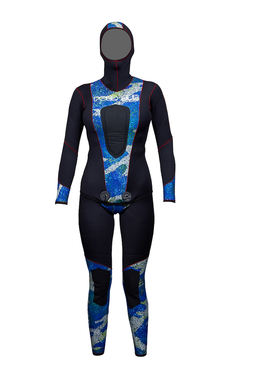 PoloSub Lined Open Cell Blue Camo Womens Wetsuit 3.5mm